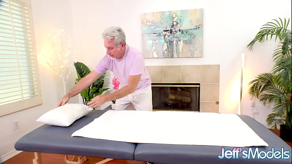 Chubby Blonde Lila Lovely Enjoys a Rubdown and Pussy Stimulation