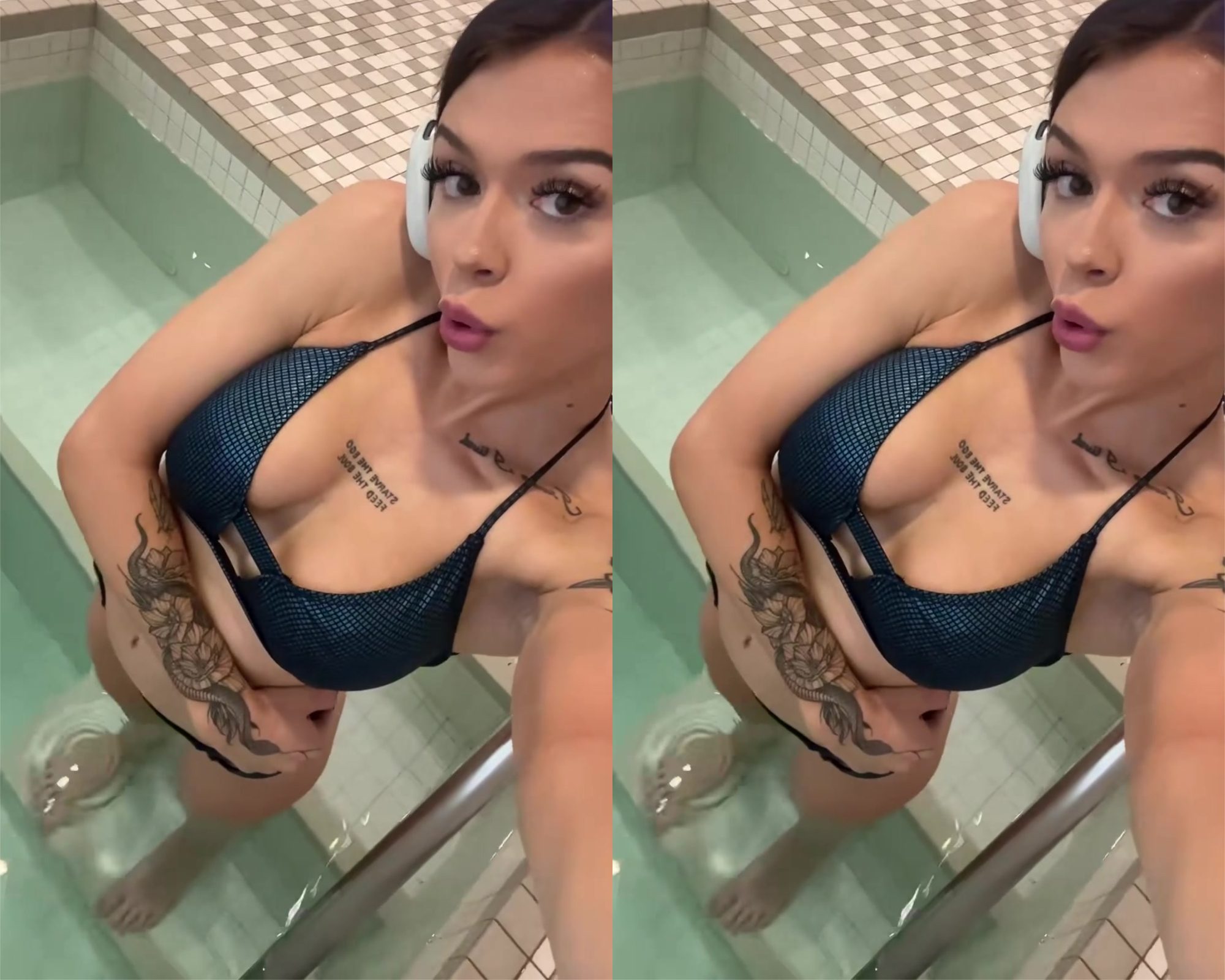 Elayna Black / Cora Jade Teasing In Bathtub