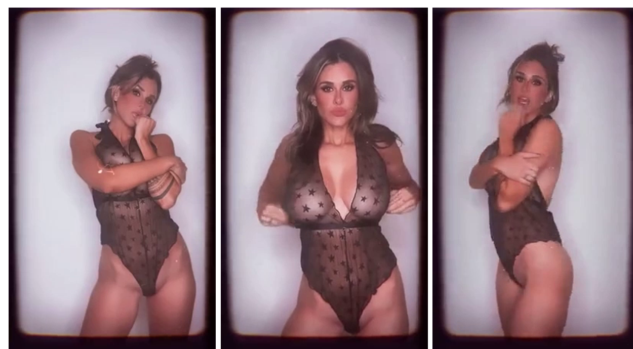 Brittany Furlan Boobs See Through Lingerie Video